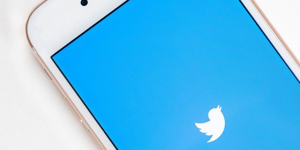 Twitter symbol on an iPhone