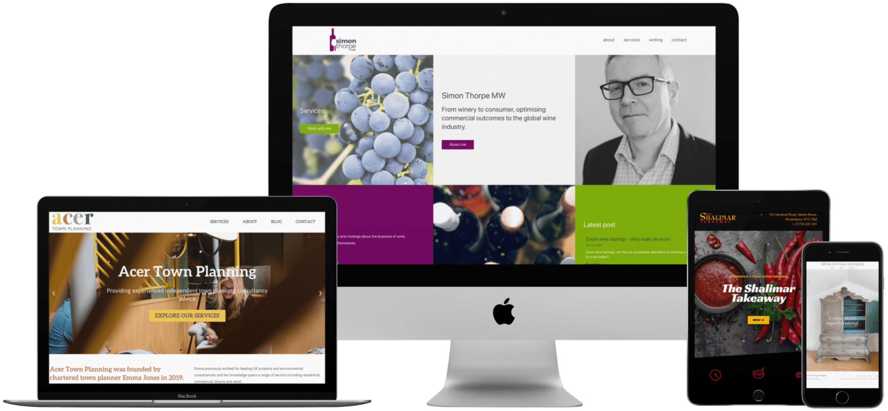 examples of web design shrewsbury
